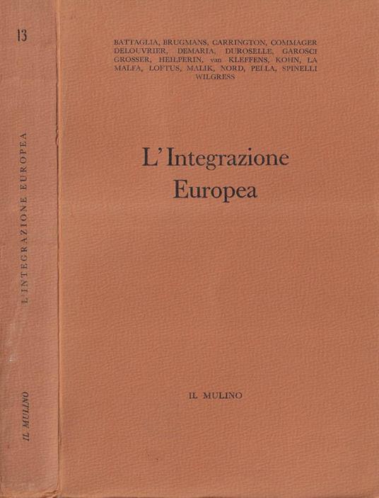 L' integrazione europea - copertina