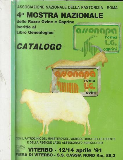 Quarta mostra nazionale delle razze ovine e caprine iscritte all'albo genealogico nazionale - copertina
