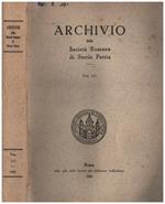 Archivio della Società Romana di Storia patria. Vol. 111 Anno 1988