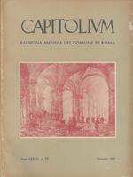 Capitolium. Rassegna mensile del Comune di Roma. Anno XXXVII - 1962 - N. 12 (Dicembre)