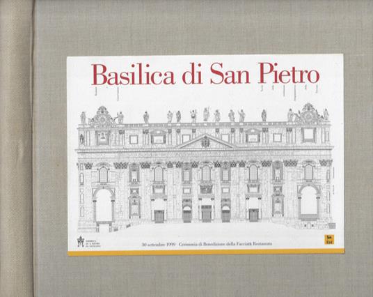 Basilica di San Pietro (30 settembre 199 - Cerimonia di Benedizione della Facciata Restaurata) - copertina
