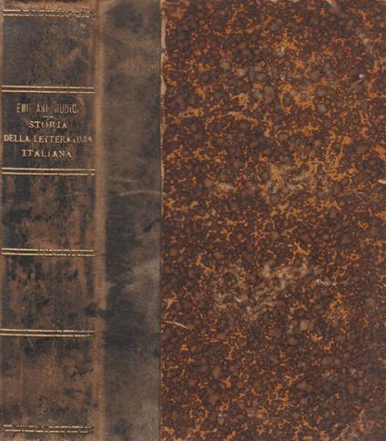 Storia della letteratura italiana - Paolo Emiliani Giudici - copertina