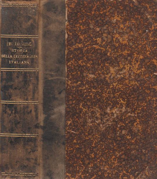 Storia della letteratura italiana - Paolo Emiliani Giudici - copertina