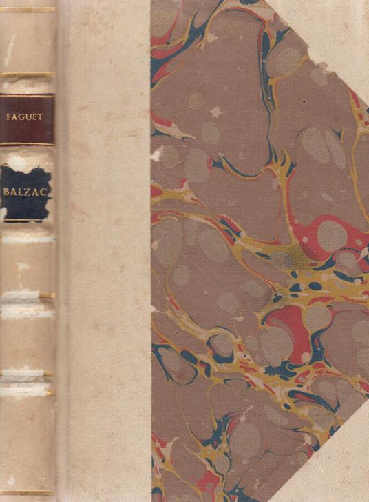 Balzac - Émile Faguet - copertina