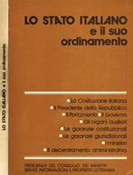 Lo stato italiano e il suo ordinamento