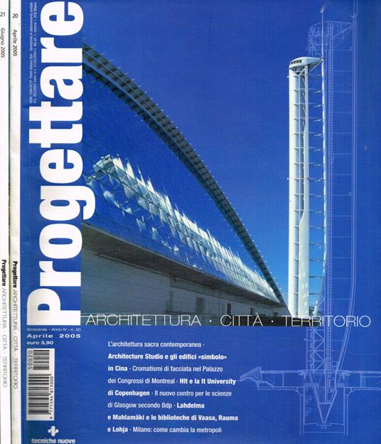 Progettare. Architettura città territorio. Anno IV, n.20 e 21, aprile e giugno 2005 - copertina