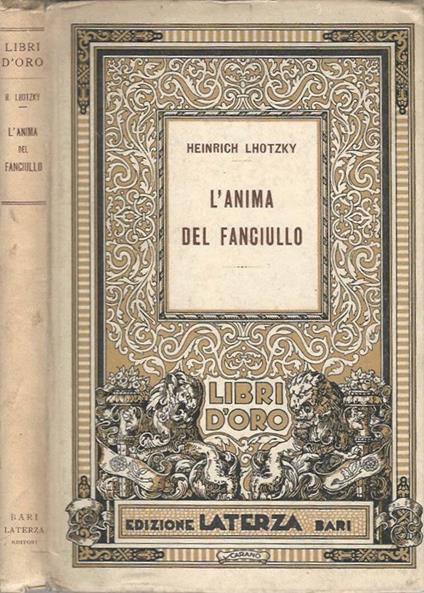 L' anima del fanciullo - Heinrich Lhotzky - copertina