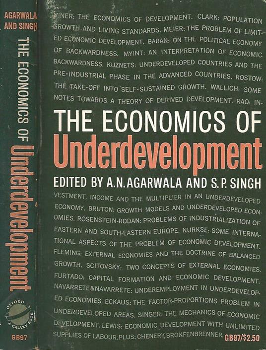 The economics of Underdevelopment - copertina