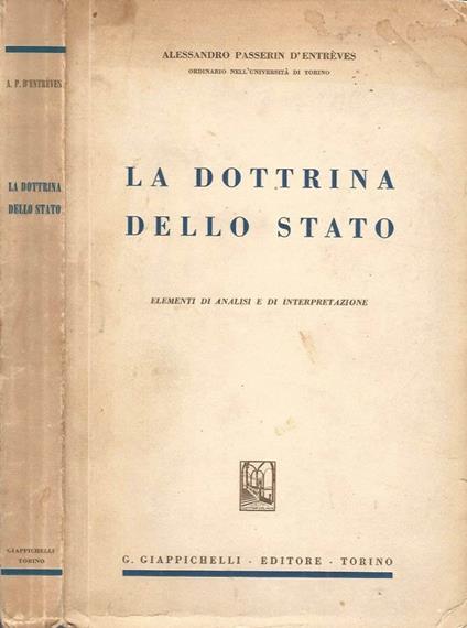 La dottrina dello Stato - copertina