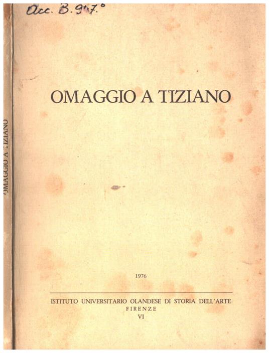 Omaggio a Tiziano - copertina