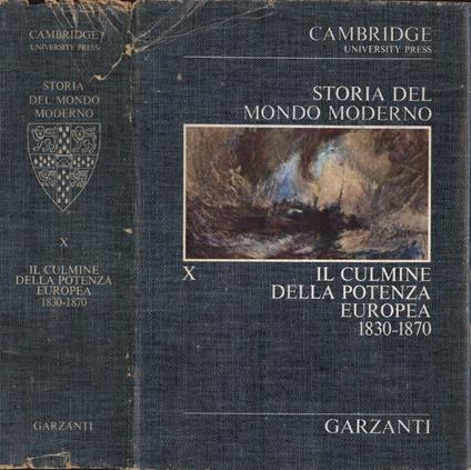 Storia del mondo moderno Vol. X - copertina