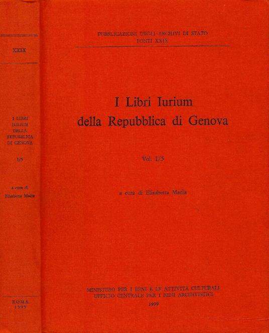 I libri Iurium della Repubblica di Genova - copertina
