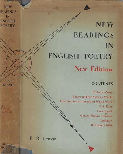 New bearings in english poetry - copertina