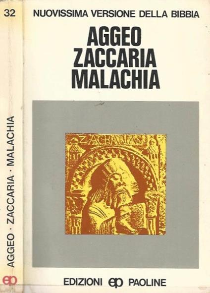 Aggeo - Zaccaria - Malachia - copertina