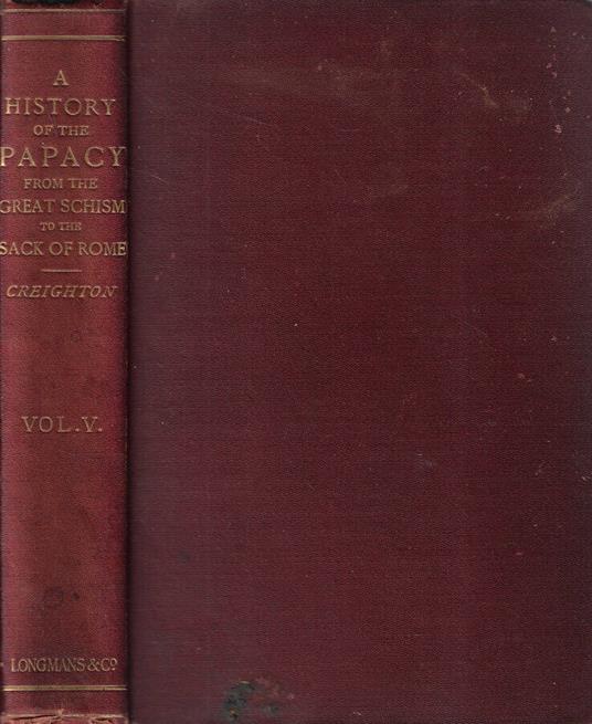 A history of the papcy Vol. V - copertina