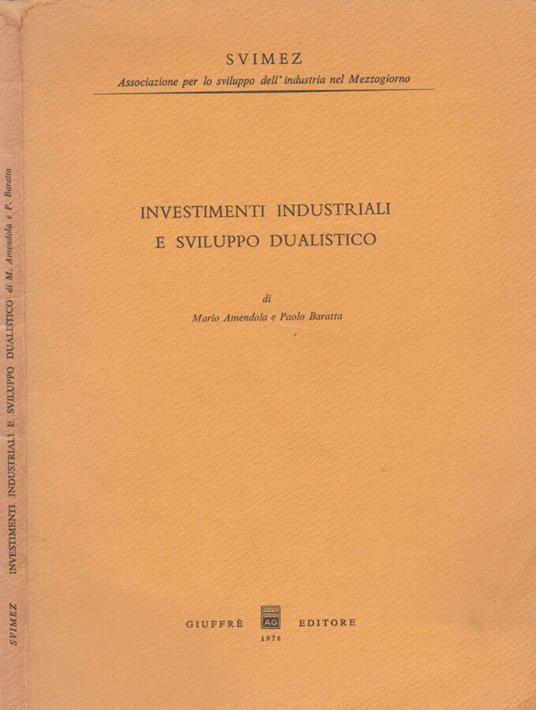 Investimenti industriali e sviluppo dualistico - copertina