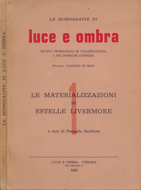 Le materializzazioni di Estelle Livermore - copertina