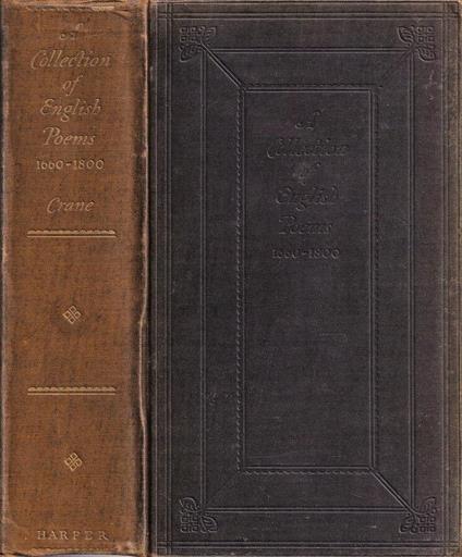 A collection of english poems - copertina