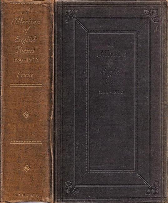 A collection of english poems - copertina