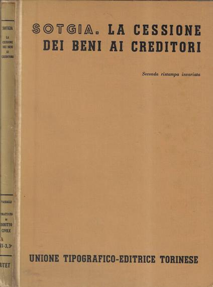 La cessione dei beni ai creditori - copertina