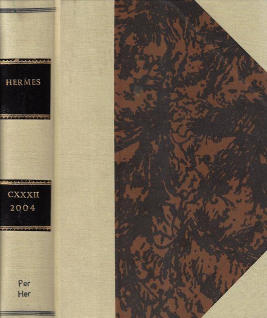 Hermes CXXXII 2004 - copertina