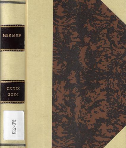 Hermes CXXIX 2001 - copertina