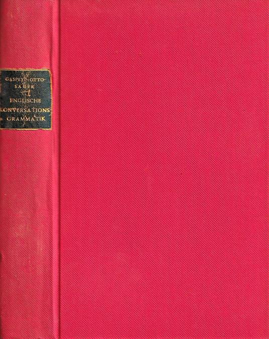 Englische konversations grammatik - copertina