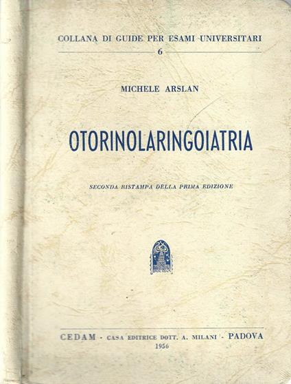 Otorinolaringoiatria - Michele Arslan - copertina