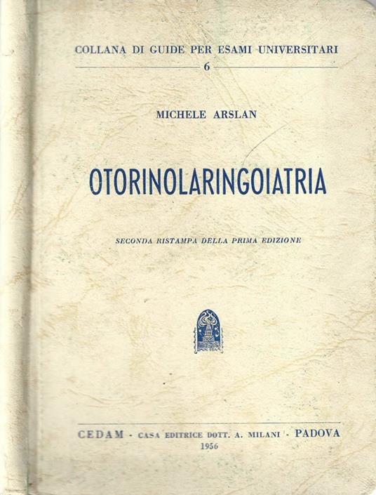 Otorinolaringoiatria - Michele Arslan - copertina