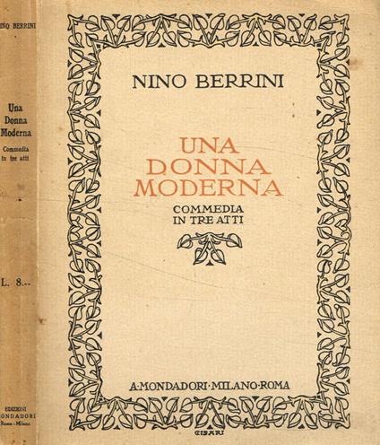 Una donna moderna - Nino Berrini - copertina