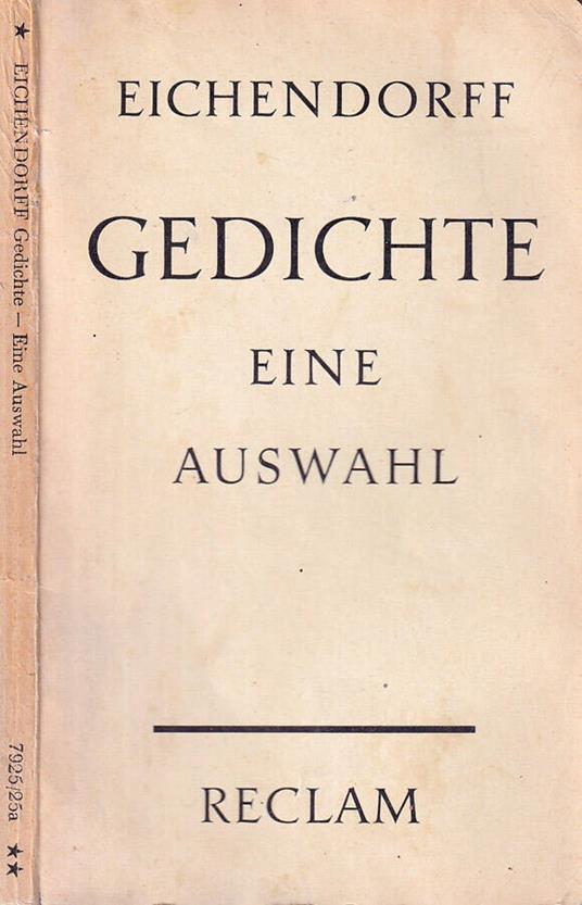 Gedichte - Joseph von Eichendorff - copertina