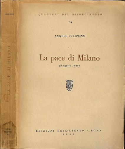La pace di Milano - Angelo Filipuzzi - copertina