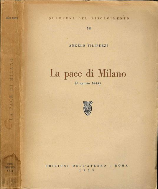 La pace di Milano - Angelo Filipuzzi - copertina