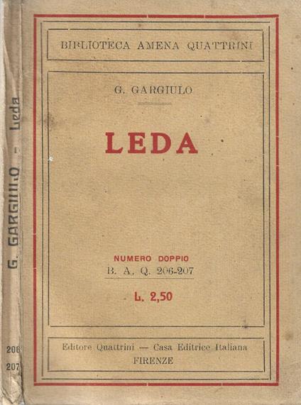 Leda - G. Gargiulo - copertina