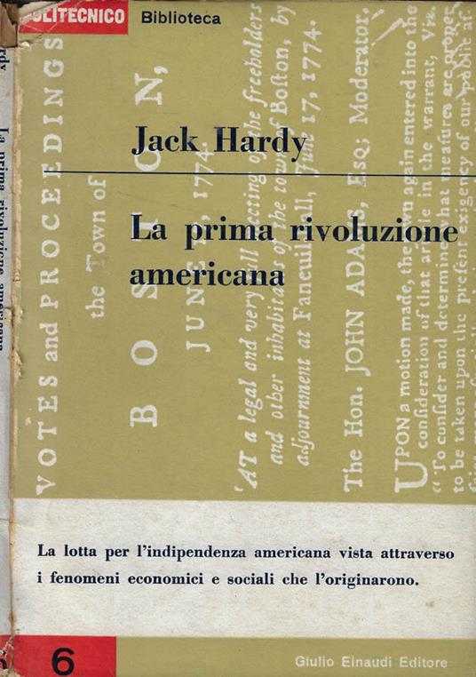 La prima rivoluzione americana - Jack Hardy - copertina