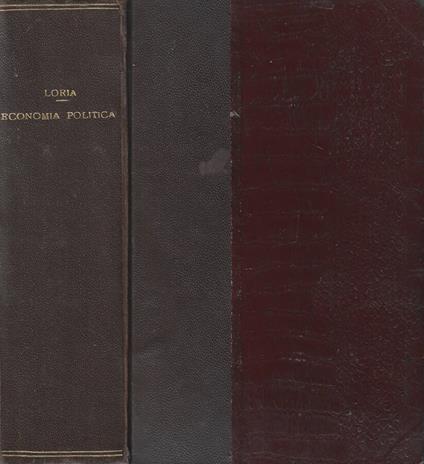 Corso di economia politica - Achille Loria - copertina