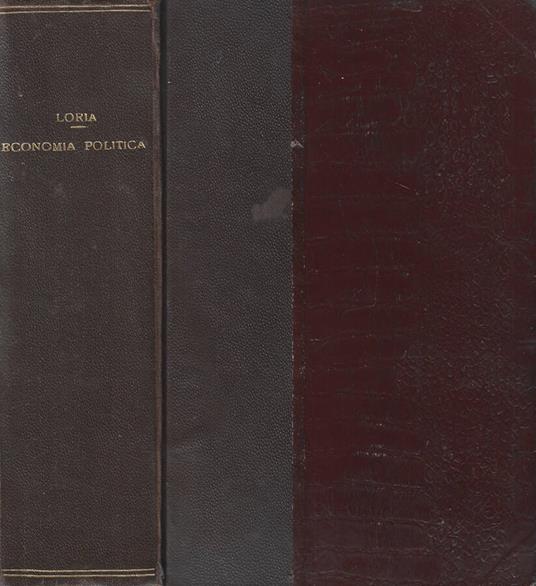 Corso di economia politica - Achille Loria - copertina