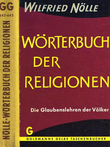 Worterbuch der religionen - Wilfried Nolle - copertina