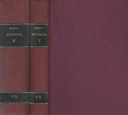 Elementi di Biochimica - Vol. I, II - Pietro Rondoni - copertina