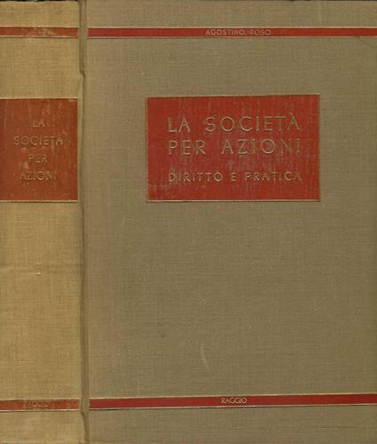 La società per azioni - Agostino Toso - copertina