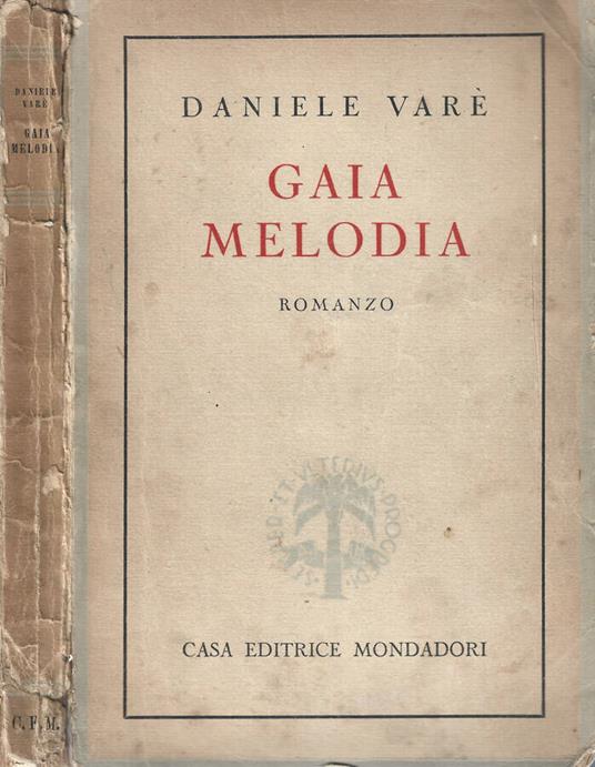 Gaia melodia - Daniele Varè - copertina