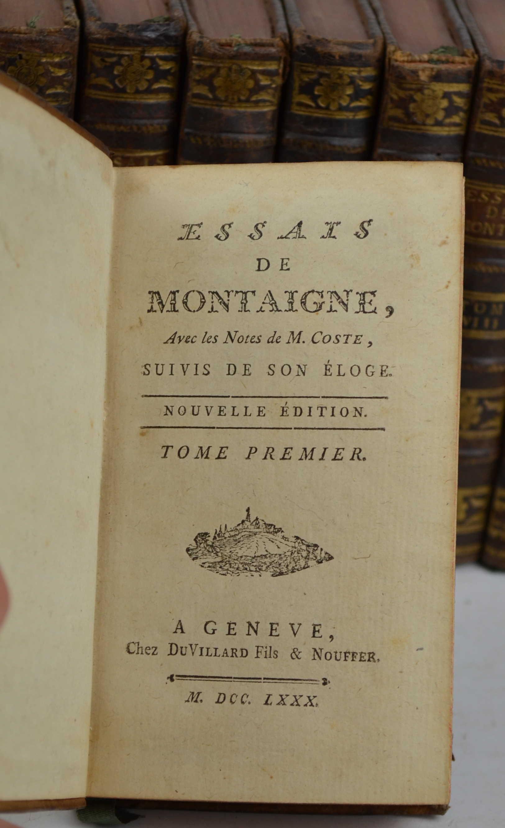 Essais… avec les Notes de M. Coste, suivis de son éloge. Nouvelle édition