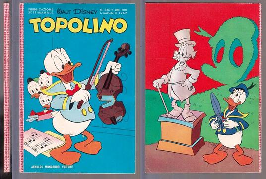 Topolino N.336 Con Figurine No Bollino - Walt Disney - copertina