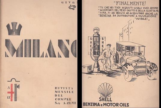 Milano Rivista Mensile Comune N.6 Giugno Ix Fascismo - copertina