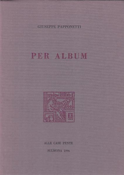 Per Album - Giuseppe Papponetti - copertina