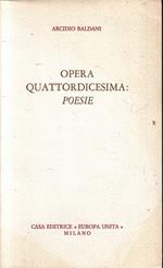 Opera Quattordicesima: Poesie
