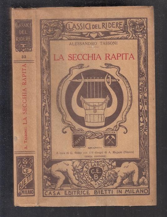 La Secchia Rapita - Alessandro Tassoni - copertina