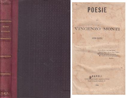 Poesie - - Vincenzo Monti - copertina