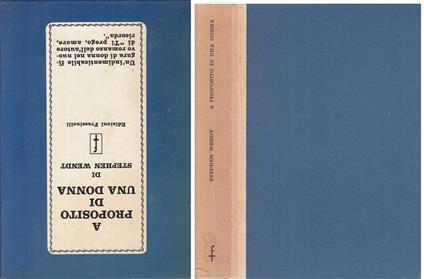 A Proposito Di Una Donna - Stephen Wendt - copertina