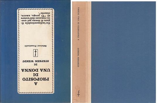 A Proposito Di Una Donna - Stephen Wendt - copertina